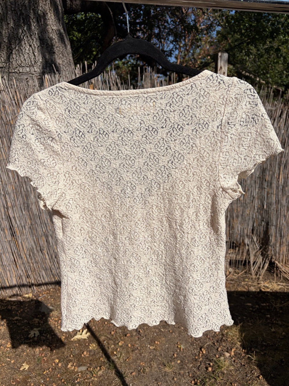 Lacey Cream Urban Outfitters Top - Picture 3 of 3